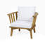 Fauteuil club d'extérieur en bois d'acacia