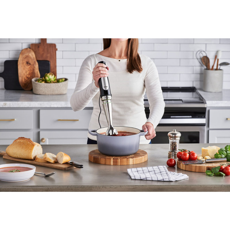 Braun MultiQuick 7 Smart-Speed Hand Blender with 500 Watts of Power, Whisk, and 1.5-Cup Chopper