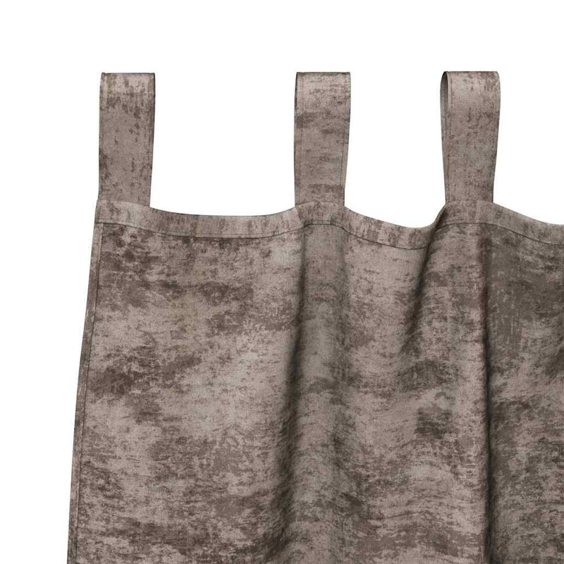 Alithia Velvet Room Darkening Curtain Pair, Cappuccino, 140cm Width x 225cm Drop
