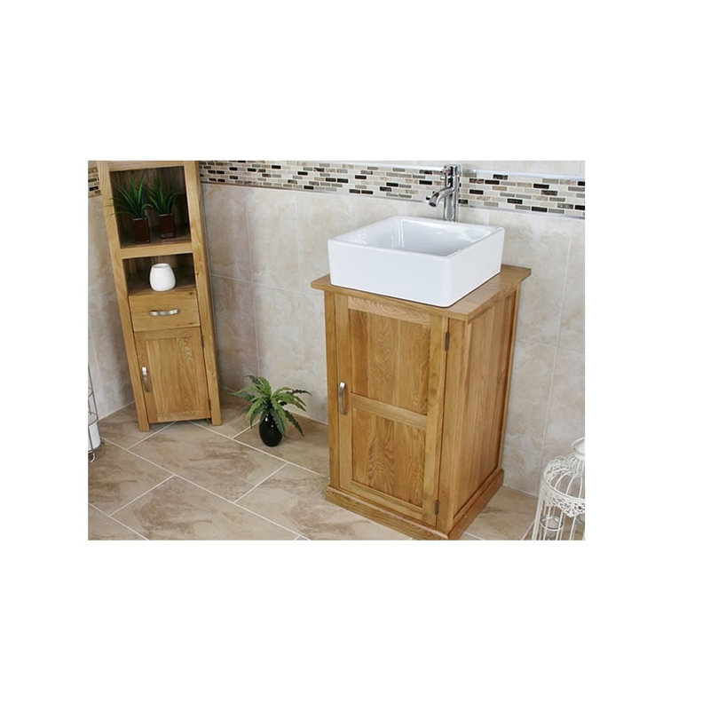 Crabb 500mm Single Bathroom Vanity with Vessel Ceramic Basin
