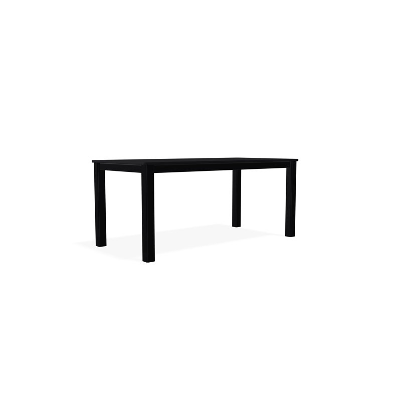 Robinett Rectangular Outdoor Coffee Table , 42'' in. W 21'' in. D, Matte Black, Matte Black