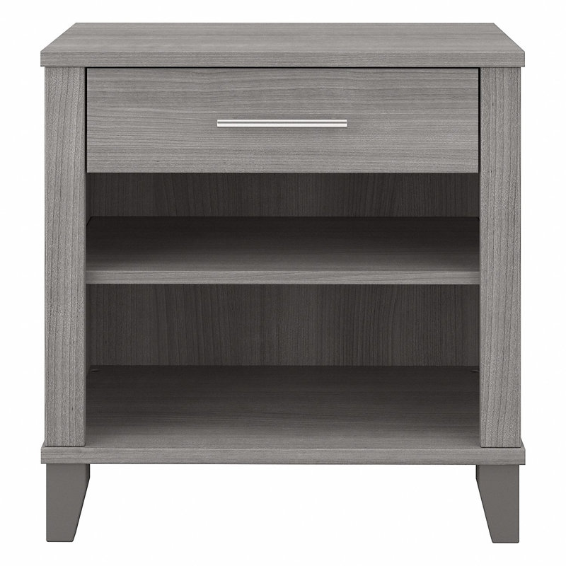 Katia 23.66'' W Nightstand, Platinum Gray