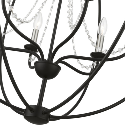 Gracie Oaks Ledjon 6 - Light Dimmable Globe Chandelier | Wayfair