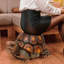 Tabouret de statue de tortue de jardin 18 po, sculpture en résine d'animaux simulés, tabouret décoratif polyvalent pour le salon, le balcon, le bureau, le jardin, la cour et la pelouse