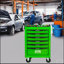 Armoire à outils roulante en métal avec 6 tiroirs, armoire à outils à 6 tiroirs de 20 po avec glissières à roulement à billes, organisateur de boîte à outils en acier - VERT-130370856