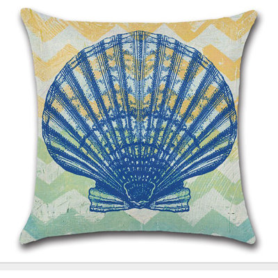 (Covers With Inserts) Set of 2 Sea Creatures Throw Pillows