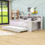 Lit de jour en bois avec tablettes, lit gigogne et bureau-787355188-787355189