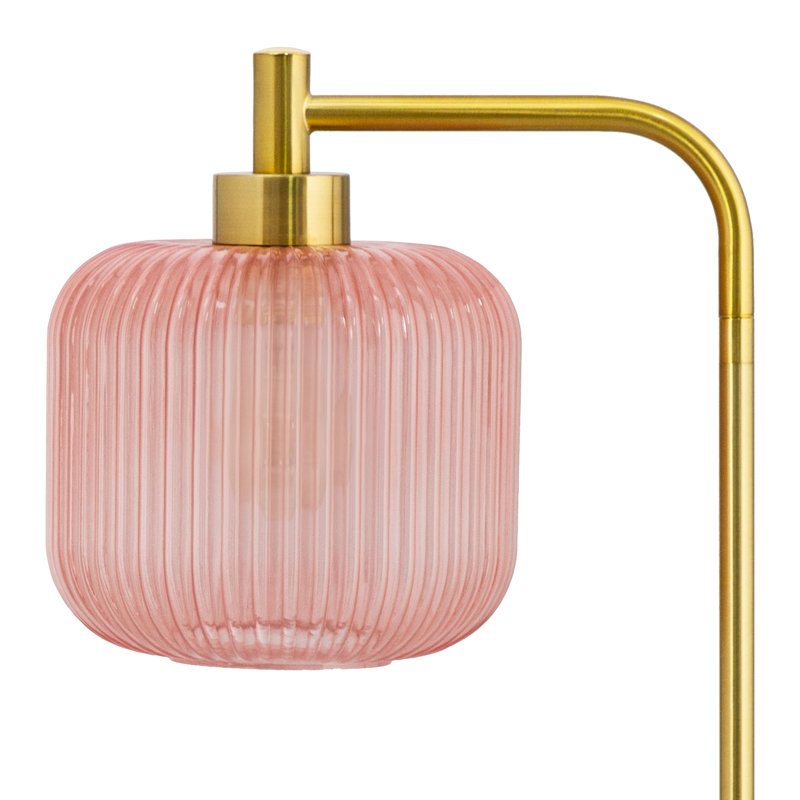 Lampe sur pied arquée 63 po Jacobson, Rose