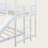 Twin over Full House Bunk Bed with Slide and Built-in Ladder, Solid Wood Frame, White-1882904352