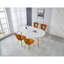 Table extensible, table à manger, table de bureau, table basse, pieds en bois, 100/140 / 180x100x75cm