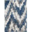 Tapis d'intérieur bleu à poils longs Asay-1342003971