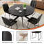 Ensemble 5 pièces de 4 chaises et table de salle à manger ronde Morden-673687650-650330900