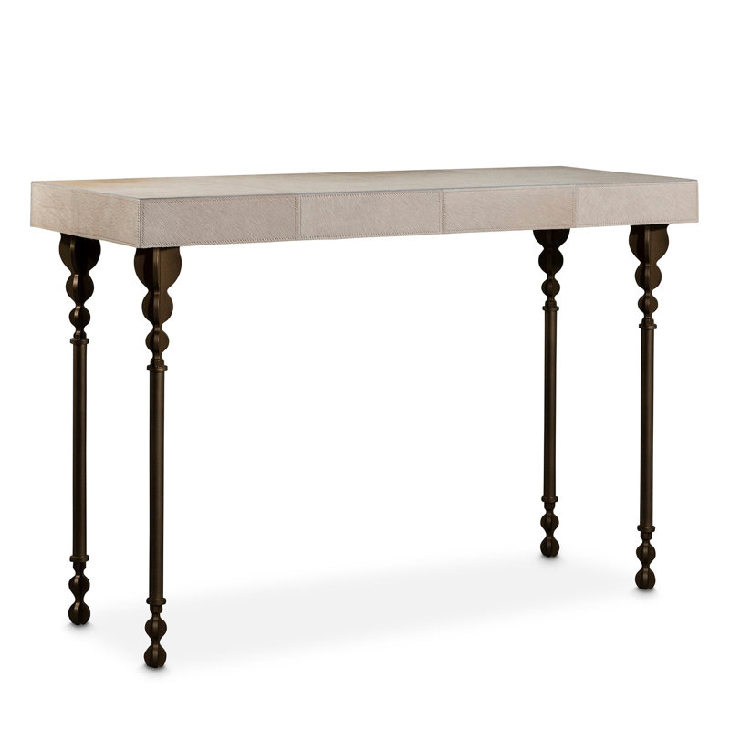 Nguni Console Table, 31.5" H x 48" W x 18" W, Oxidized