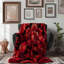 Ornement rouge - couverture en sherpa de qualité supérieure 1 pièce-99153402