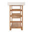 Console en bois et noyer marbré