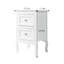 Ensemble de chambre à coucher avec lit plateforme grand en bois massif 3 pièces-834529220