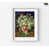 White Framed Print with Mat