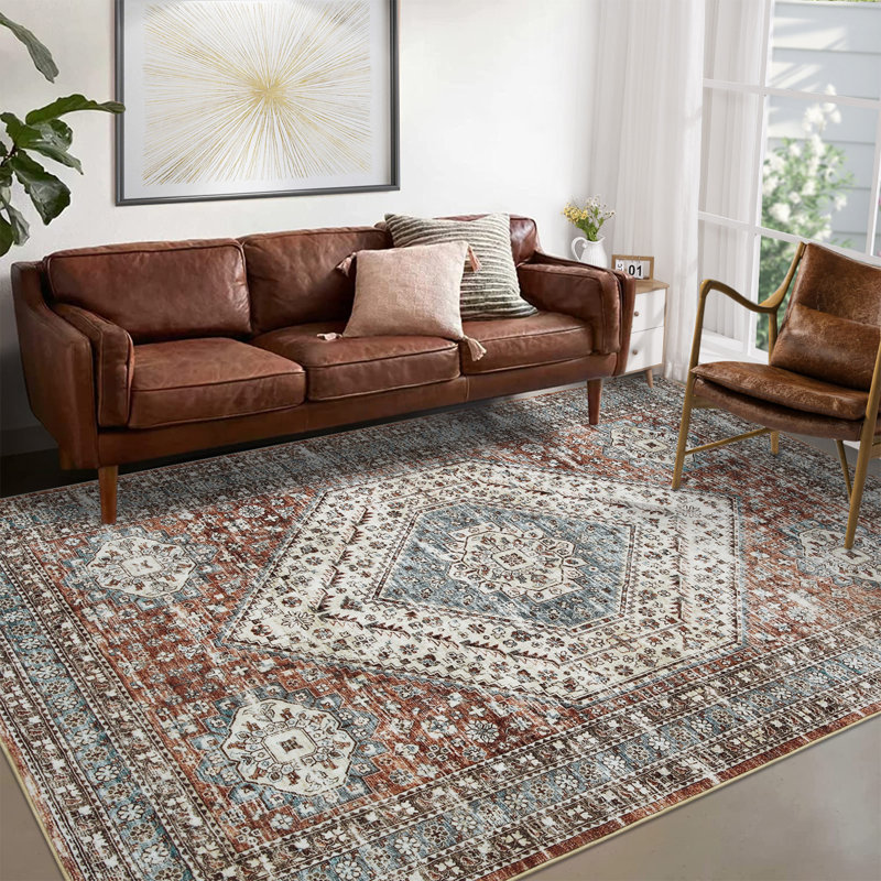 Caong Rectangle Oriental Area Rug, Rectangle 120 x 170cm