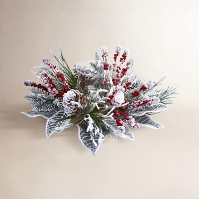 Artificial Snowy Magnolia Candelabrum