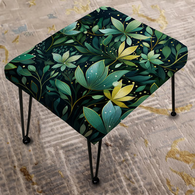 Natures Meditation Mediation - Botanical Rectangle Ottoman