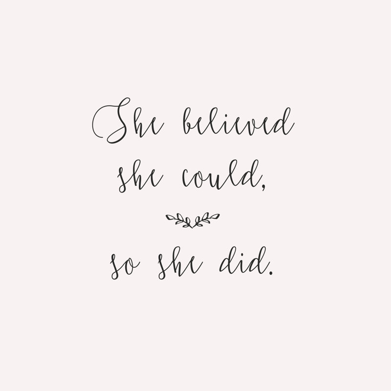 She Believed She Could 2 - Wrapped Canvas Print, 122cm H x 122cm W x 3.8cm D