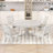 Danyelle 5Pcs Extendable Round Dining Set with Wood Table and 4 Upholstered Chairs-743889341