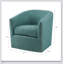 Chaise pivotante Tyler avec chenille abstraite bleu poussière, rotation à 360 degrés et aucun assemblage requis pour le confort et le style-1558448197