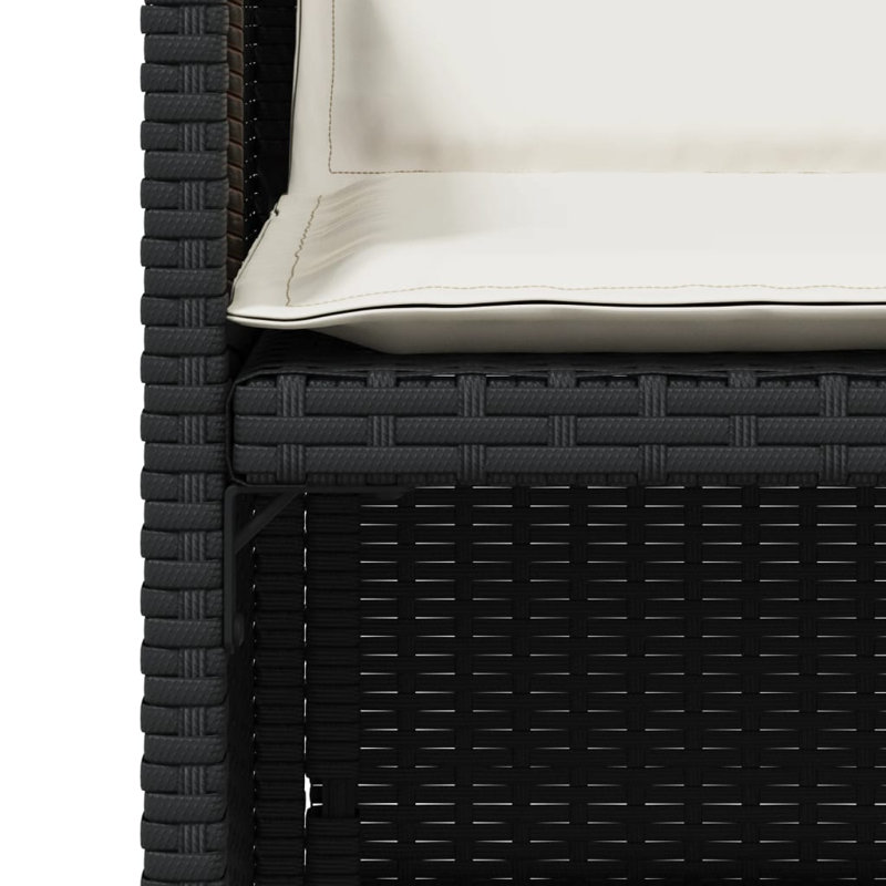 Ensemble de chaises de patio avec coussins 4 pièces Latitude Run®, Crème, Noir
