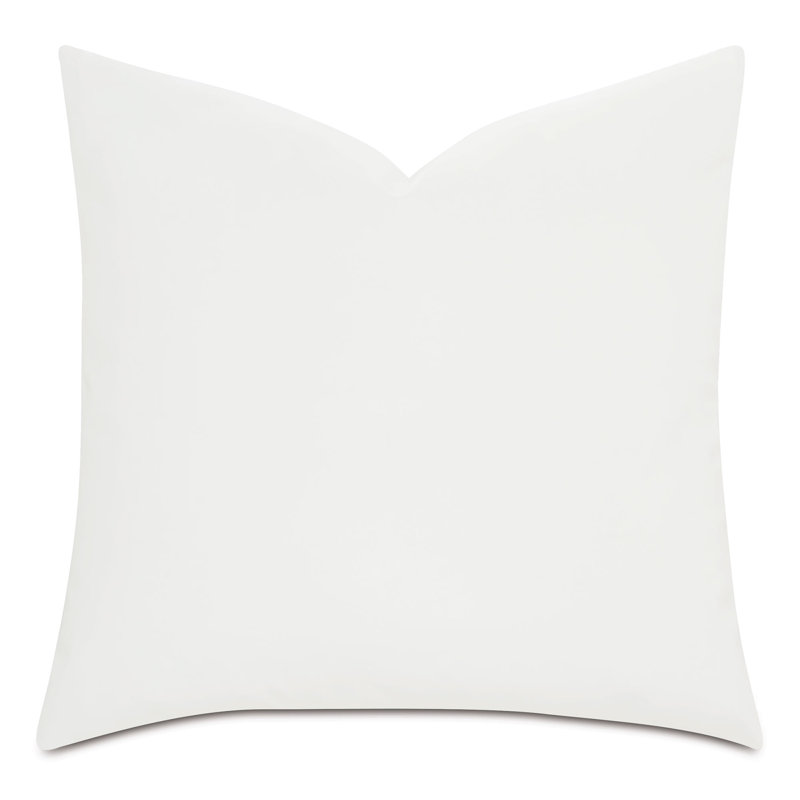 Nevin Faux Leather Throw Pillow, 24"H x 24"W, Cloud