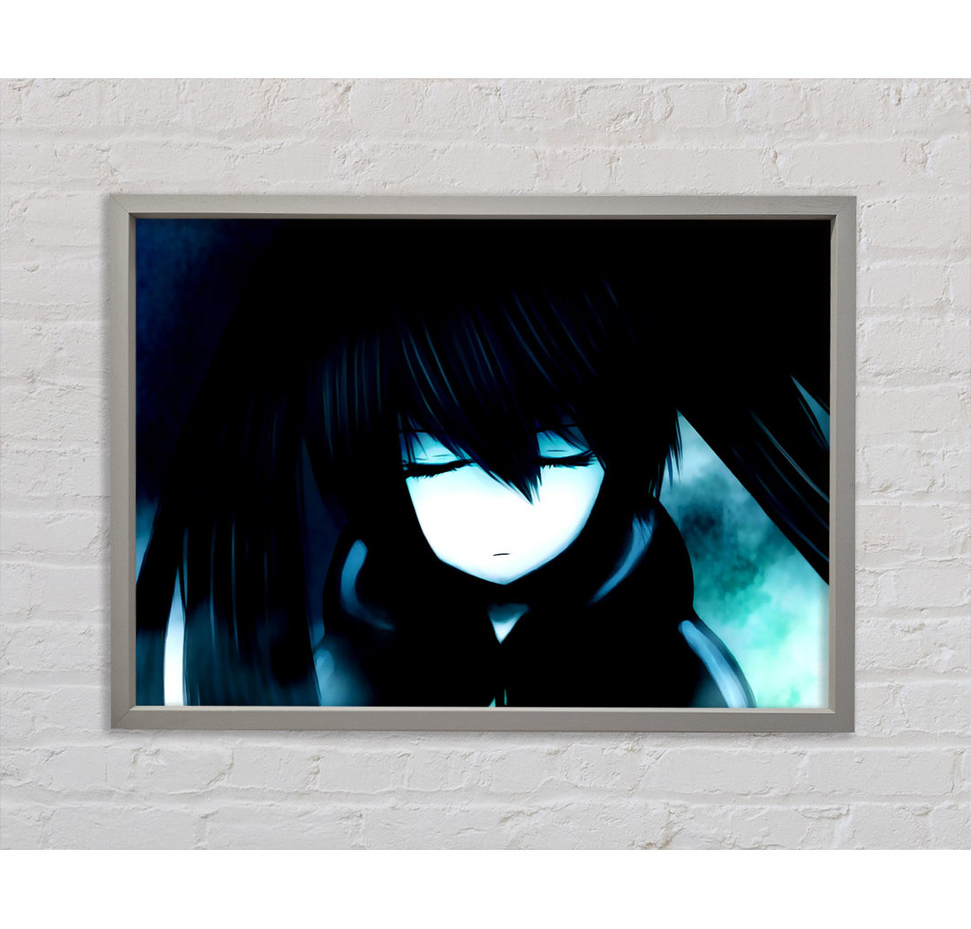 Black Rock Shooter - Einzelner Bilderrahmen Kunstdrucke auf Leinwand