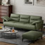Imelda 83" Faux Leather Square Arm Sofa-339598375