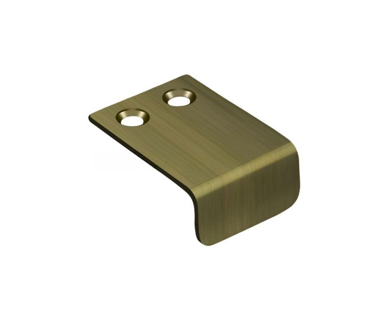 Deltana DCM115U5 Drawer, Cabinet, Mirror Pull, 1" x 1-1/2" in Antique Brass, Antique Brass