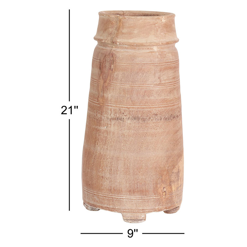 Mirada Handmade Wood Table Vase