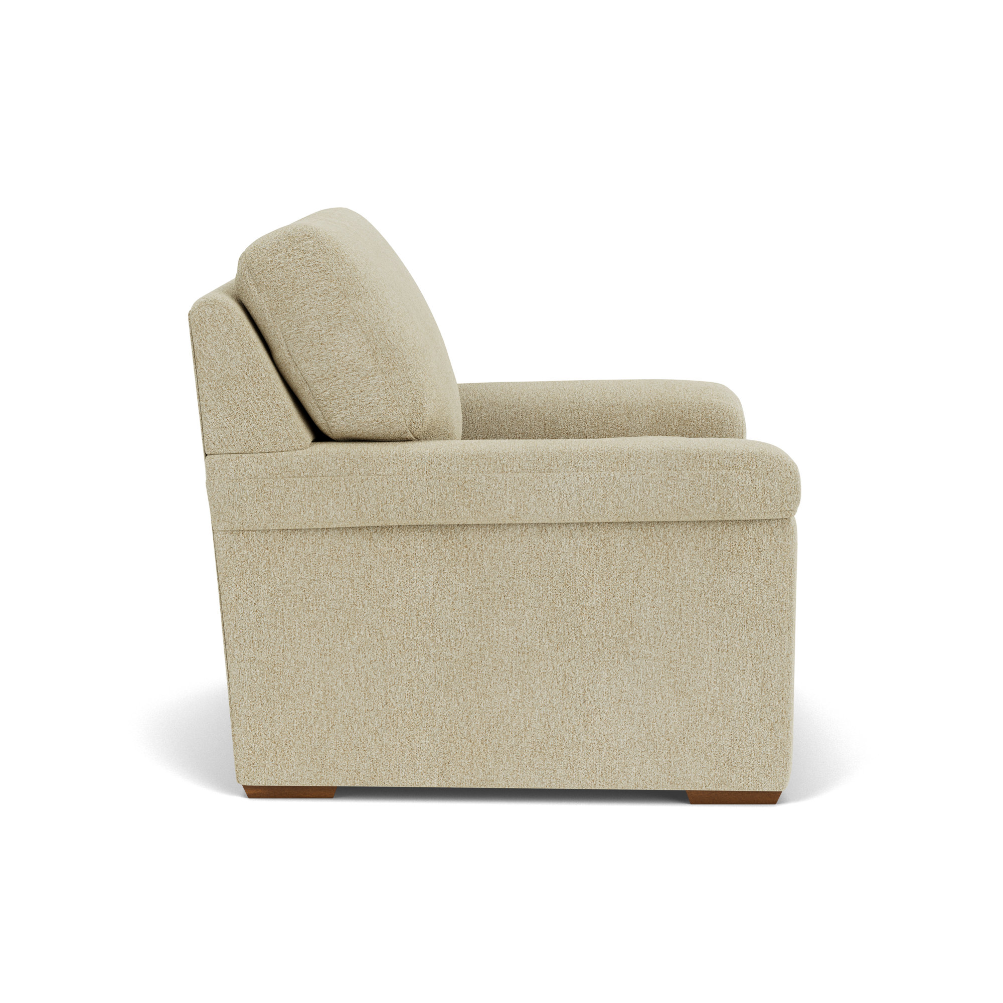 Upholstered Chair And A Half, Antique Polypropylene/Olefin