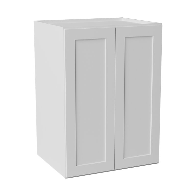 Armoire de cuisine en bois massif prête à assembler, 30", Blanc, 42"