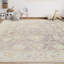Wool Oriental Area Rug in Light Purple/Beige/Yellow