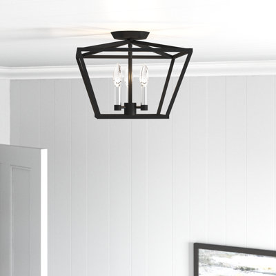 Plafonnier semi-encastré 3 lumières 12,5 cm Veasey