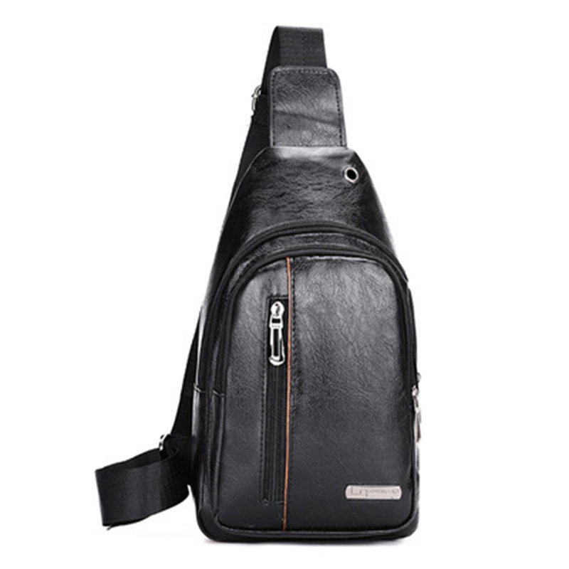 Sac à bandoulière pour homme Sac à bandoulière pour femme Sac à dos à bandoulière avec trou pour écouteurs pour la randonnée en camping