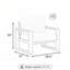 Ensemble de 2 fauteuils de patio en aluminium toutes saisons avec coussins épais et structure durable-968399776