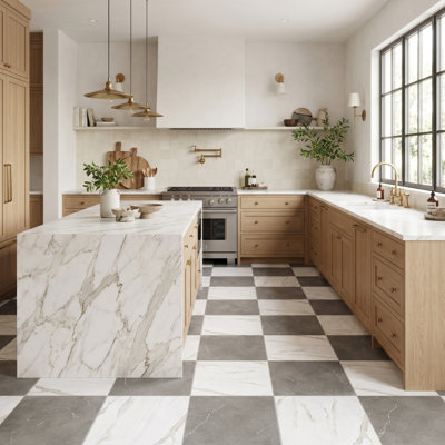 Ravenna Checkerboard 12X12 Wall and Floor Tile