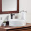 Lavabo de salle de bain en pierre naturelle marbre Blizz Blanc