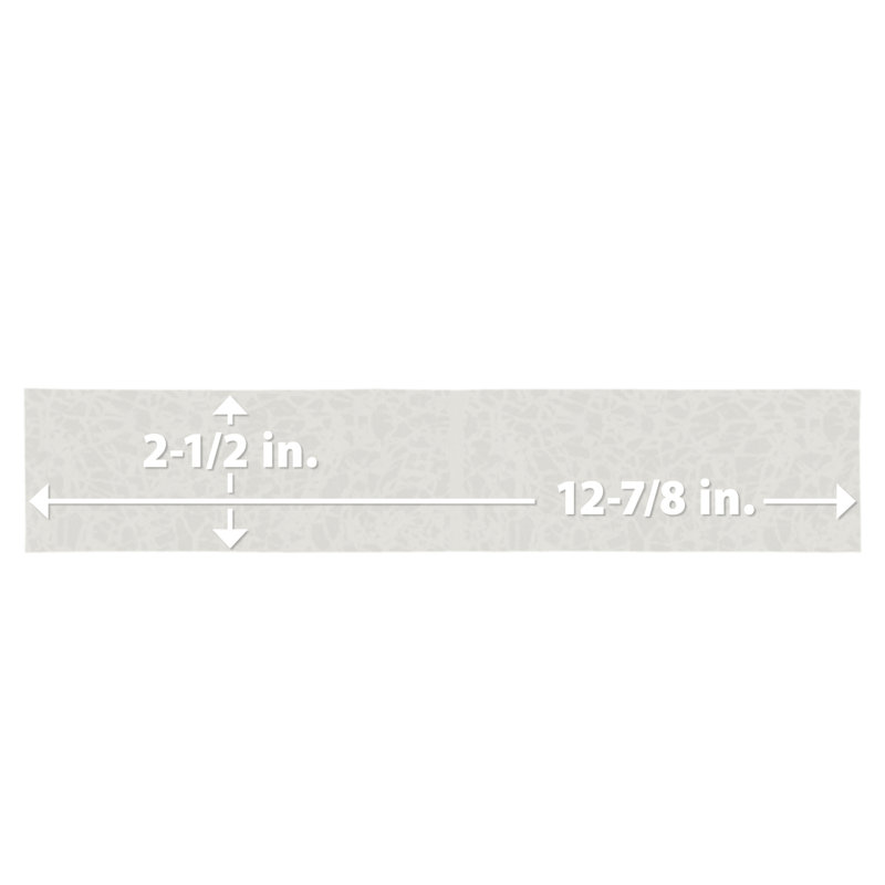 Menorca 2-1/2 In. X 12-7/8 In. Ceramic Wall Tile, White