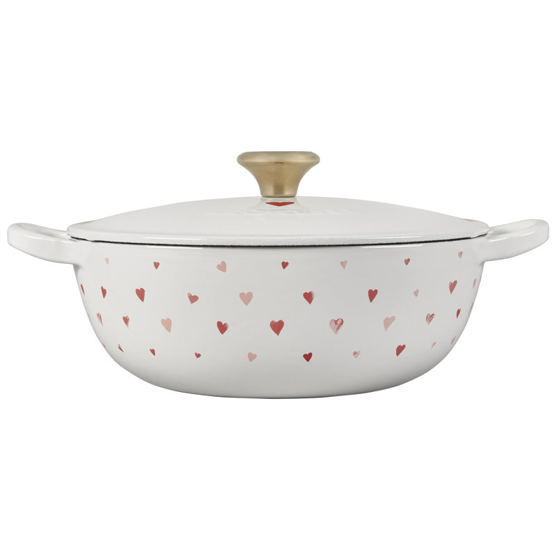 Le Creuset Enameled Cast Iron L'Amour Collection 2.75 Qt Soup Pot with Lid