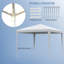 Arvell 2.7m x 2.7m Metal Party Tent-212049931
