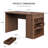 Counter Height Dining Table With Storage, Rectangular Bar Table With Drawer And Wine Rack-321598101-308683672