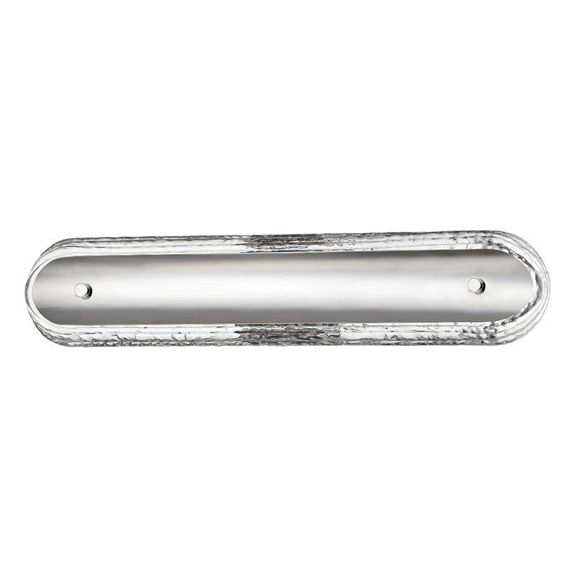 Macau 5" Piastre Glass Vanity Light, Burnished Nickel