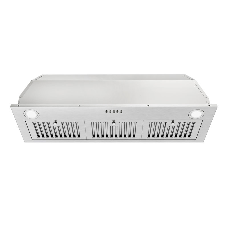 JOEAONZ 35.43 " W Stainless Steel 600 CFM Convertible Insert Range Hood with Baffle Filter