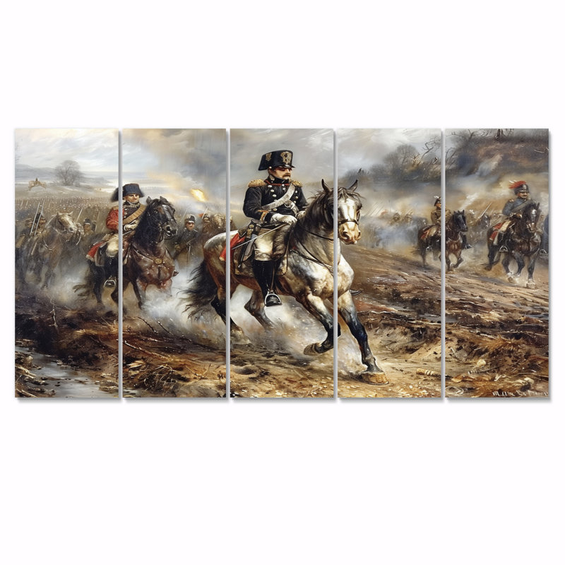 «Emperor Napoleon On His Horse - Emperor», ensemble d'art sur toile, H 28 po x l 60 po