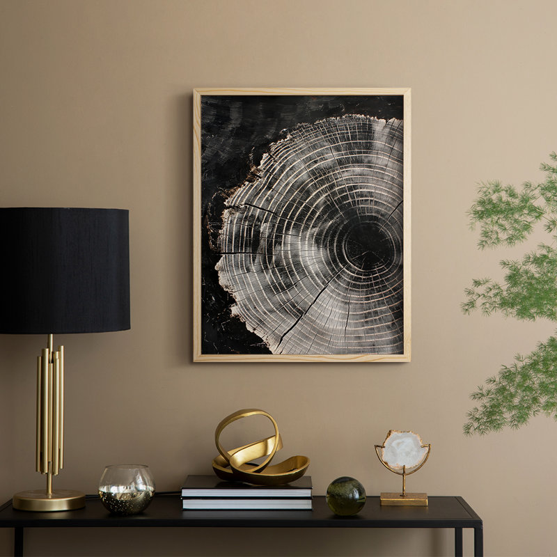 ABSTRACT Series CCXLVI Framed Print - Solid Wood, 11'' H x 9'' W