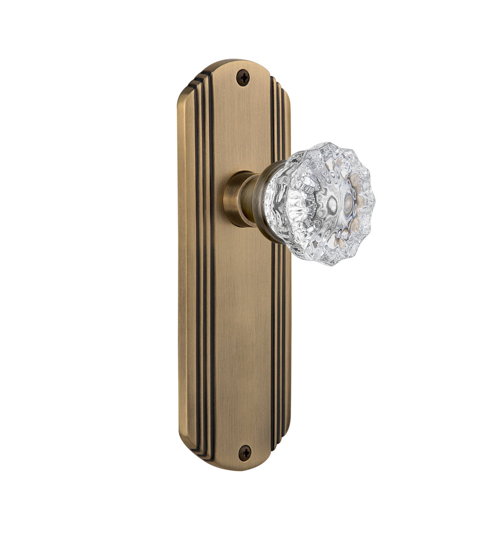 Deco Plate with Crystal Door Knob Nostalgic Warehouse 